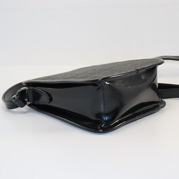 Beijo Plaid Crossbody Bag Black Patent Trim - Picture 4 of 6